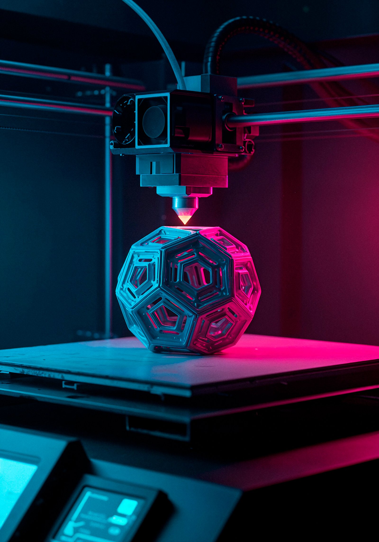 Impressão 3D esfera geométrica